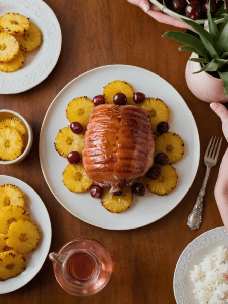 Pineapple Honey-Glazed Ham